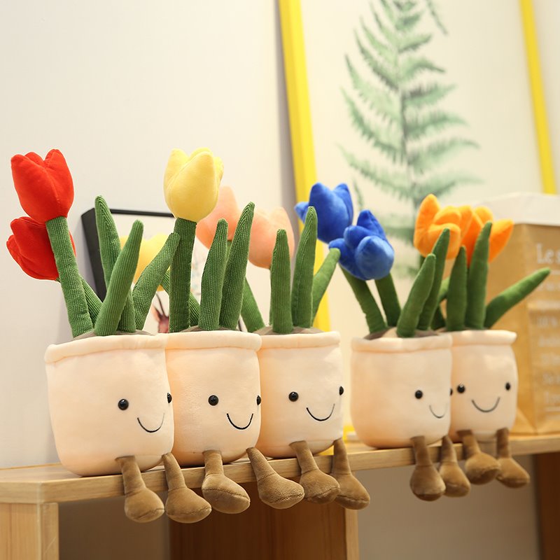 Vibrant Garden Stuffed Plant Pot