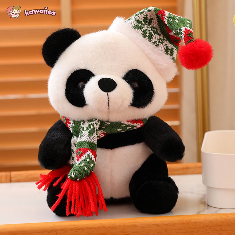 Cuddly Holiday Santa Bear Plush Toys