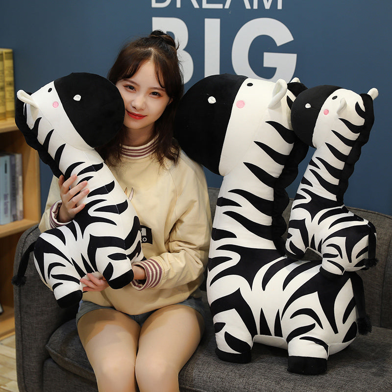 Adorable Black White Plush Toy