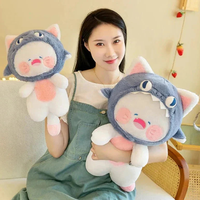 Cute Shark Cat Beanie Soft Toy