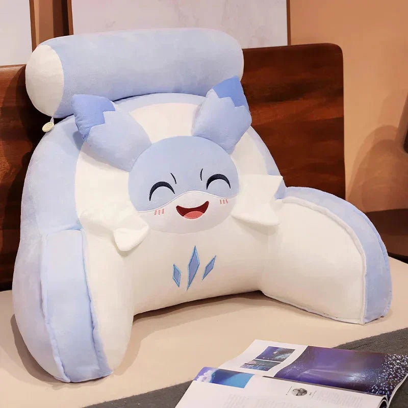 Soft Cushion Blue Dragon Ottoman Pillow