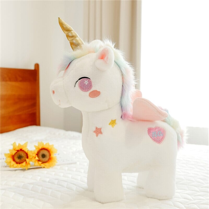 Cute White Unicorn Soft Toy