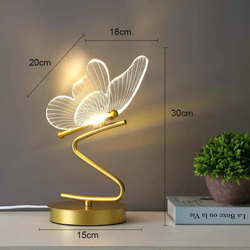 Stylish LED Table Lamp with Floral Pattern