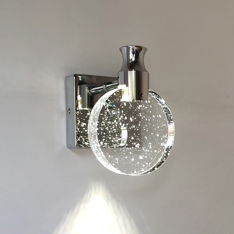 Elegant Round Glass Wall Light