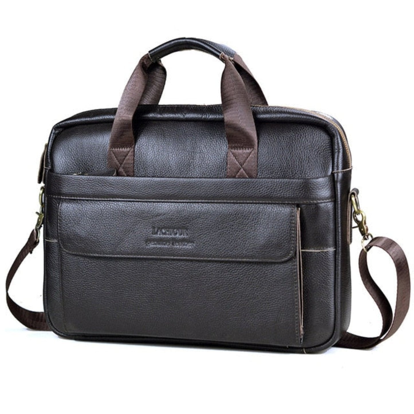 Premium Leather Laptop Briefcase