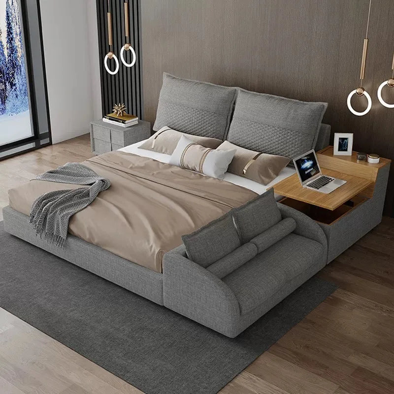 Compact Multifunctional Sofa Bed with Table - Luxicro