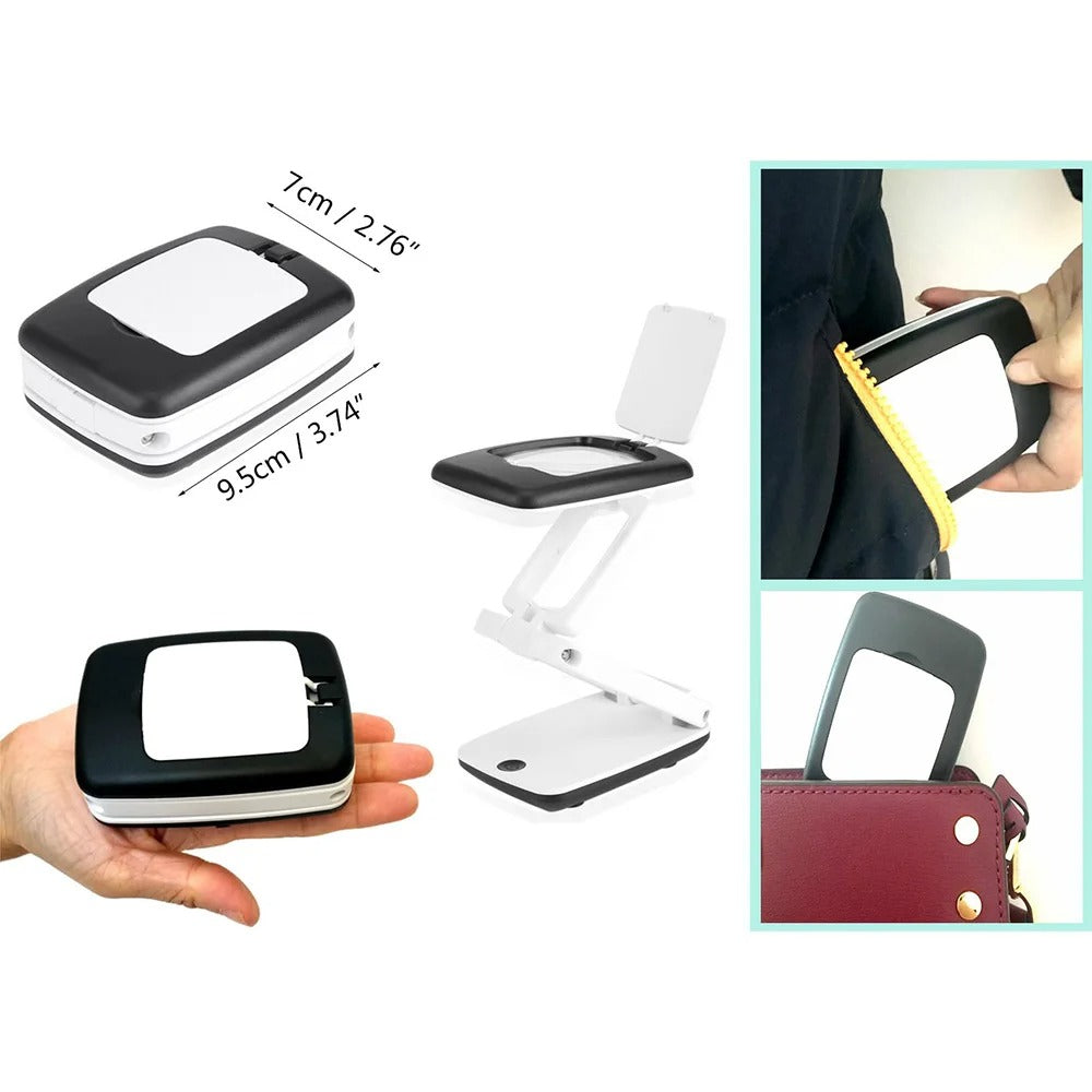 Big LED Magnifier with Flexible Arm