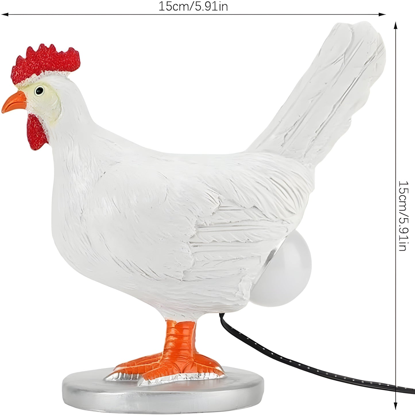 Adorable Farmhouse Desk Lamp with Warm LED Light