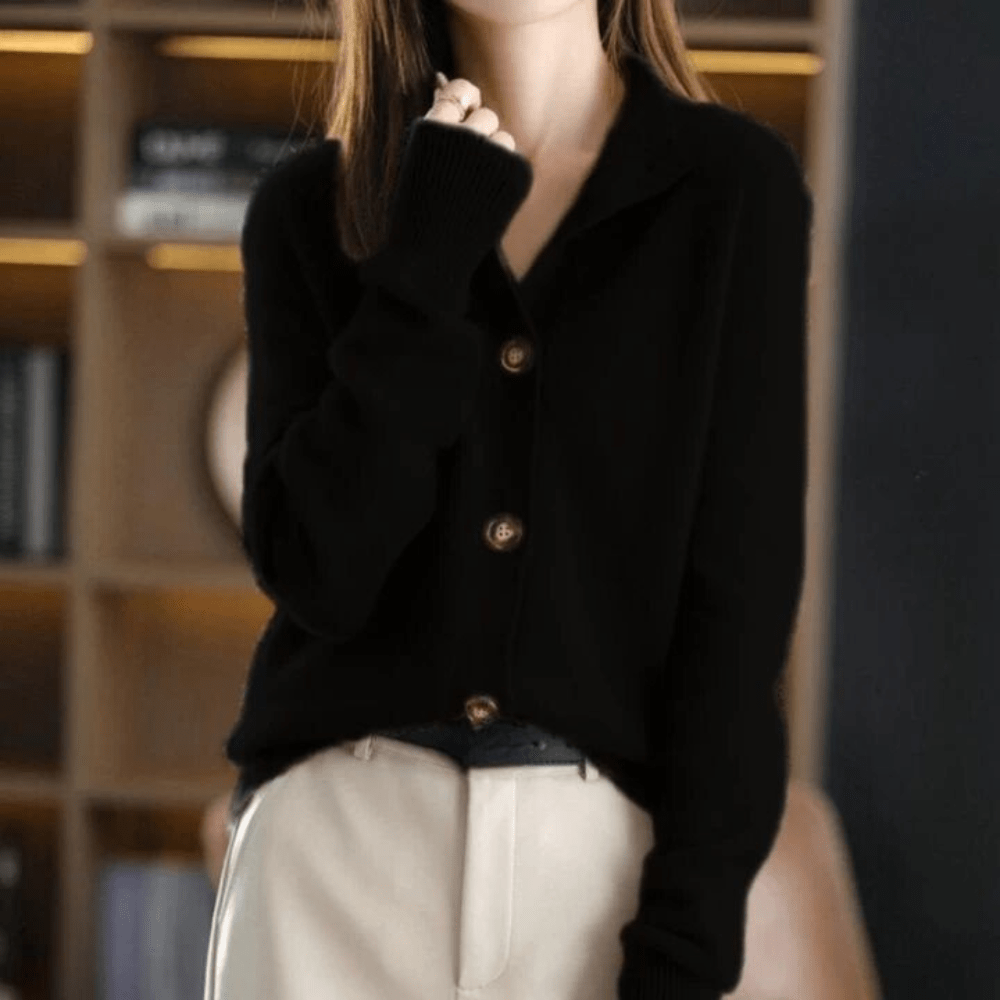 Cozy Ladies Crew Neck Knit Sweater