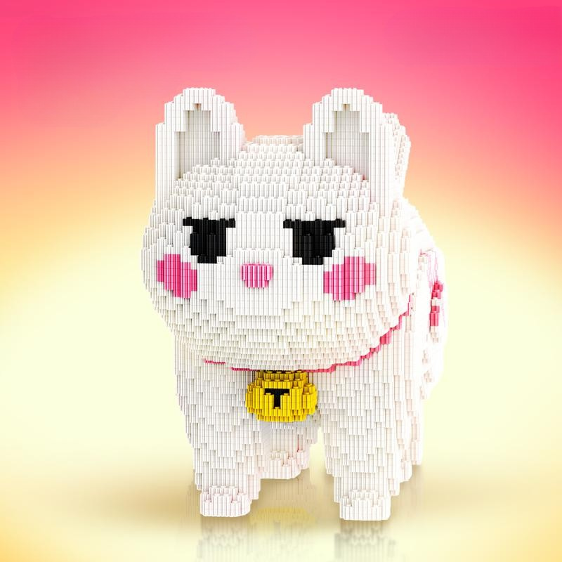 Large Cat Construction Toy Set