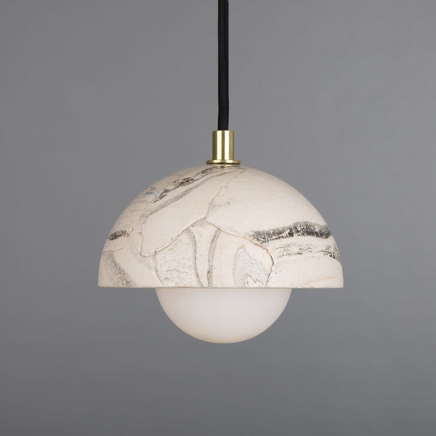Small White Marble Pendant Ceiling Light 14cm - Luxicro