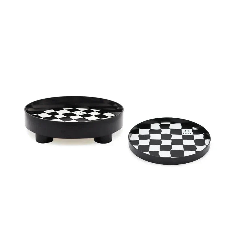 Compact Wooden Chess Storage Tray