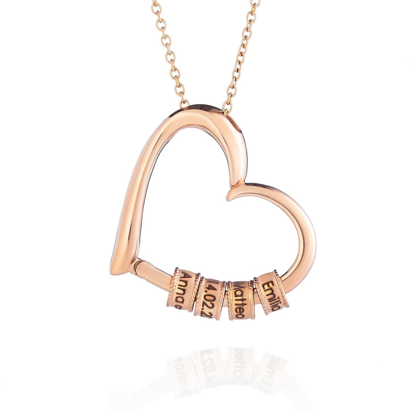 Personalized Heart Locket Necklace