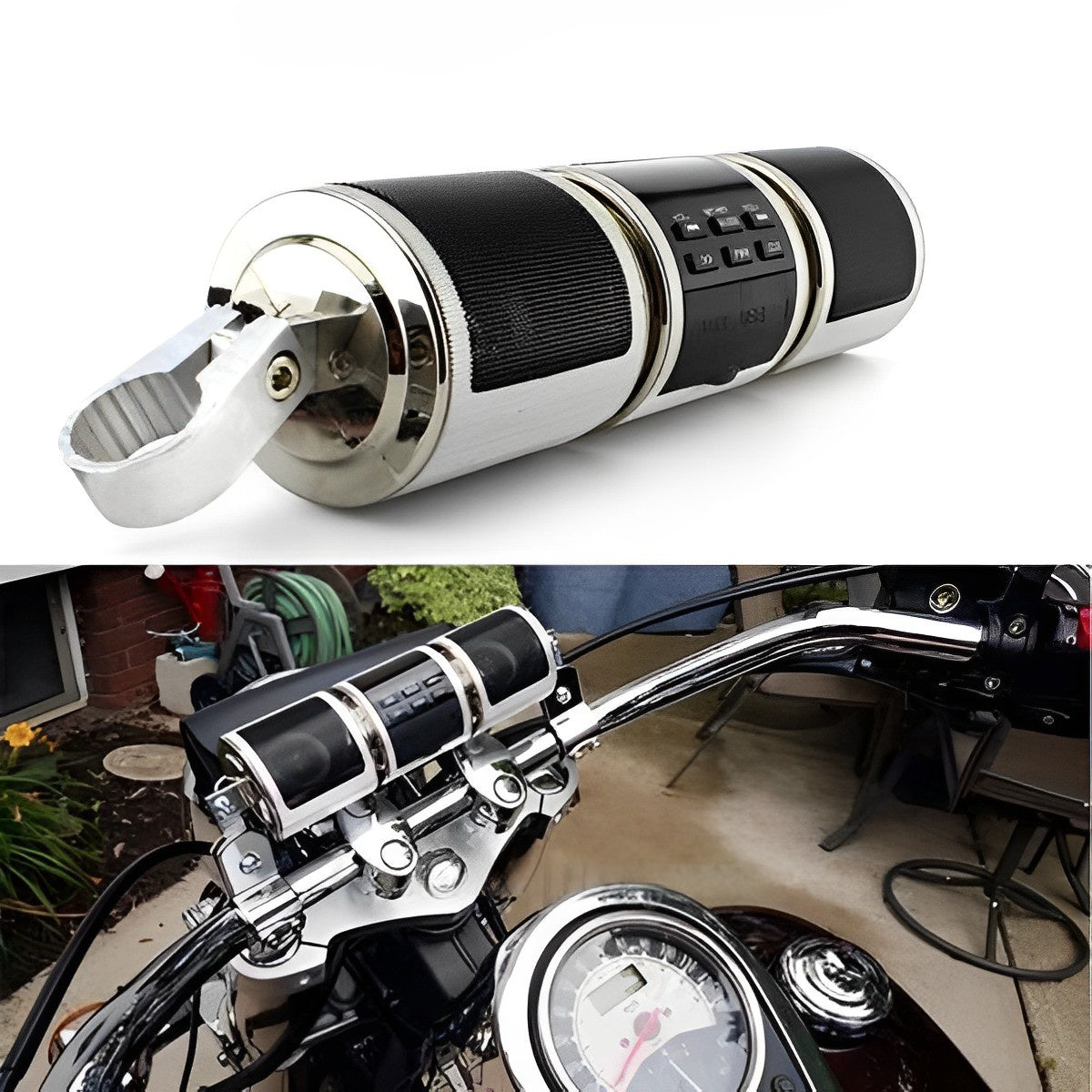 Wireless Motorcycle Helmet Speakers Handsfree Music System - Luxicro