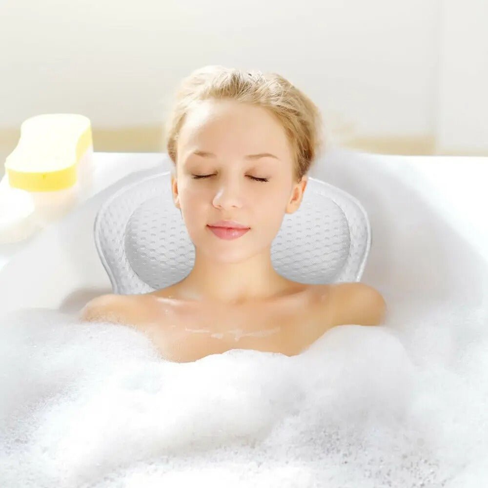 Comfortable Spa Bath Pillow with Breathable Neck Support - Luxicro