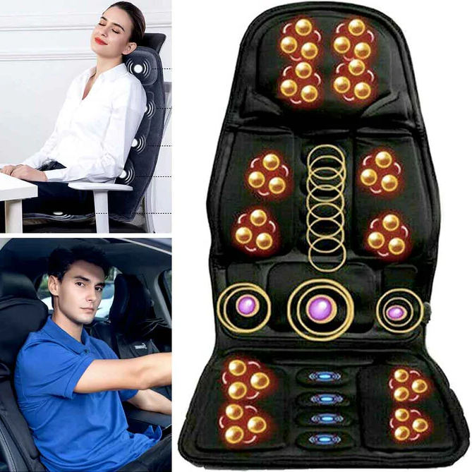 Relaxing Heated Massage Recliner with Neck Rest - Luxicro
