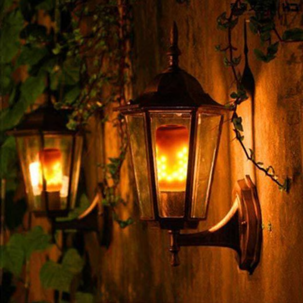 Warm Flickering LED Light Bulb - Luxicro