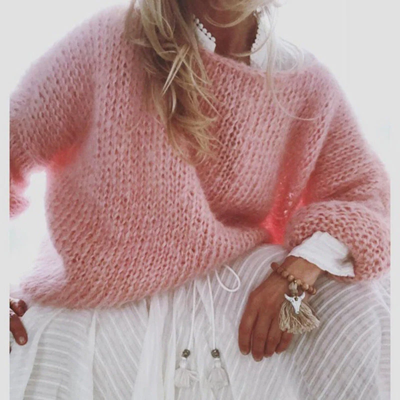 Cozy Crew Neck Pullover Sweater