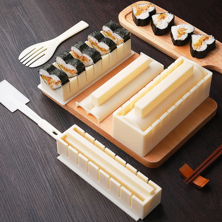 Deluxe Sushi Making Kit: 10 Piece Starter Set - Luxicro