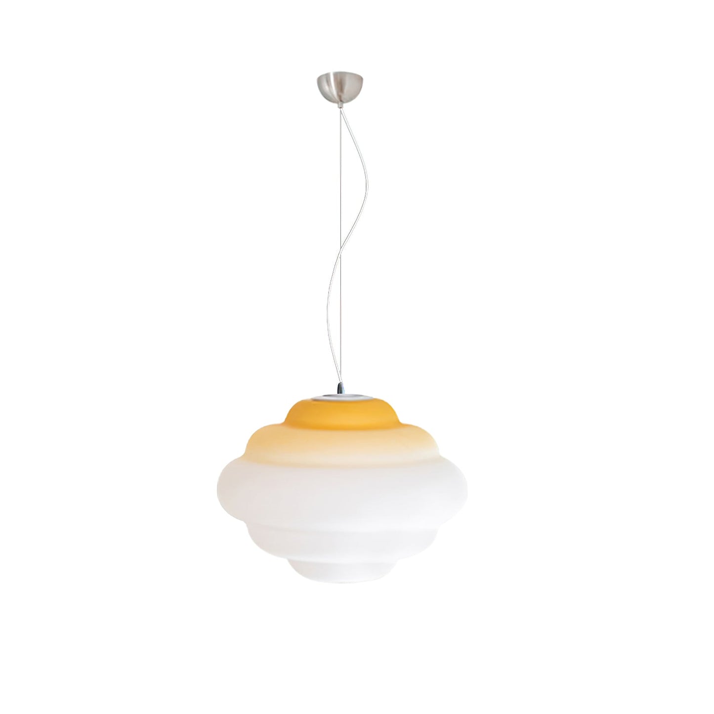 Elegant Hanging Light with Soft Shade