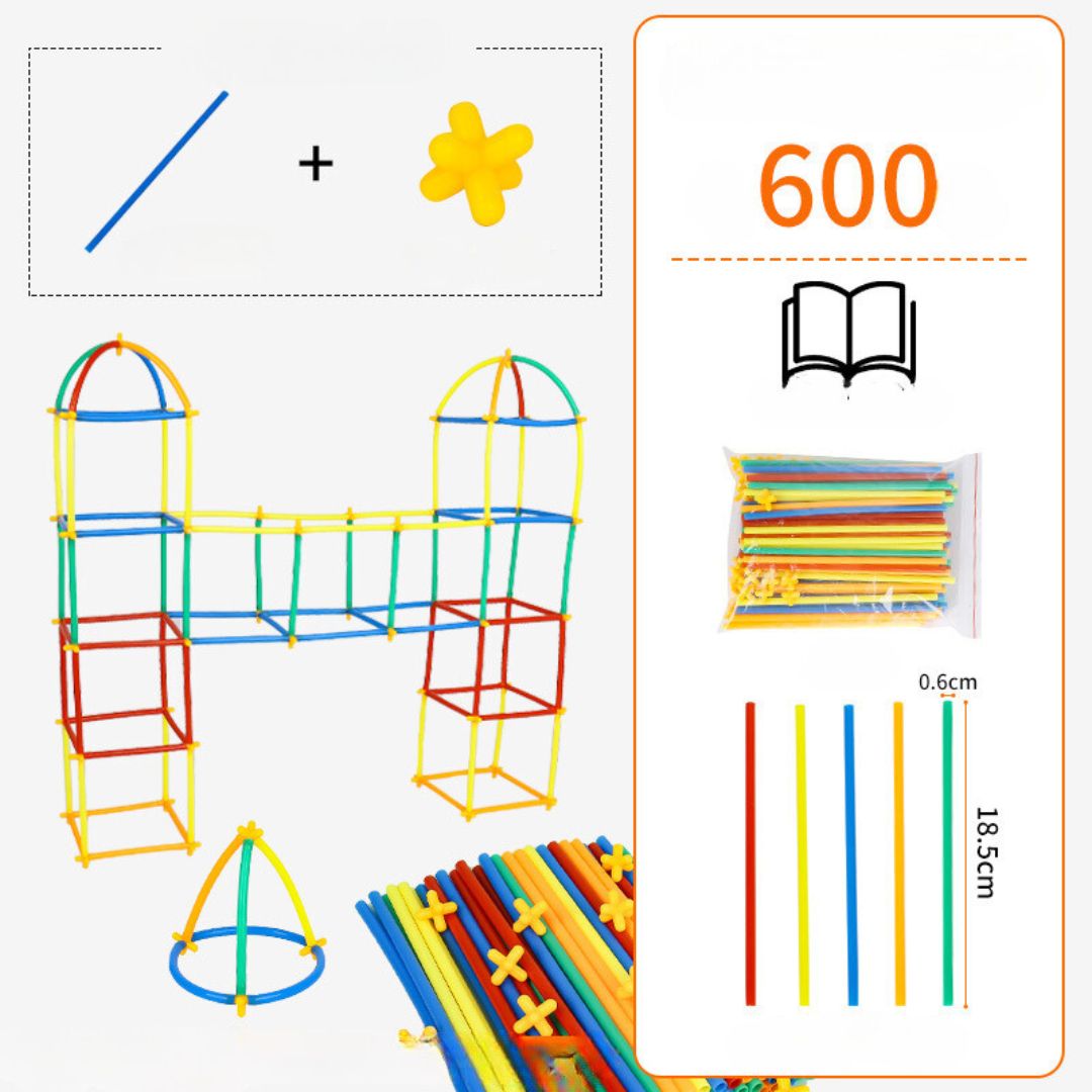 Colorful Children's Construction Rod Kit