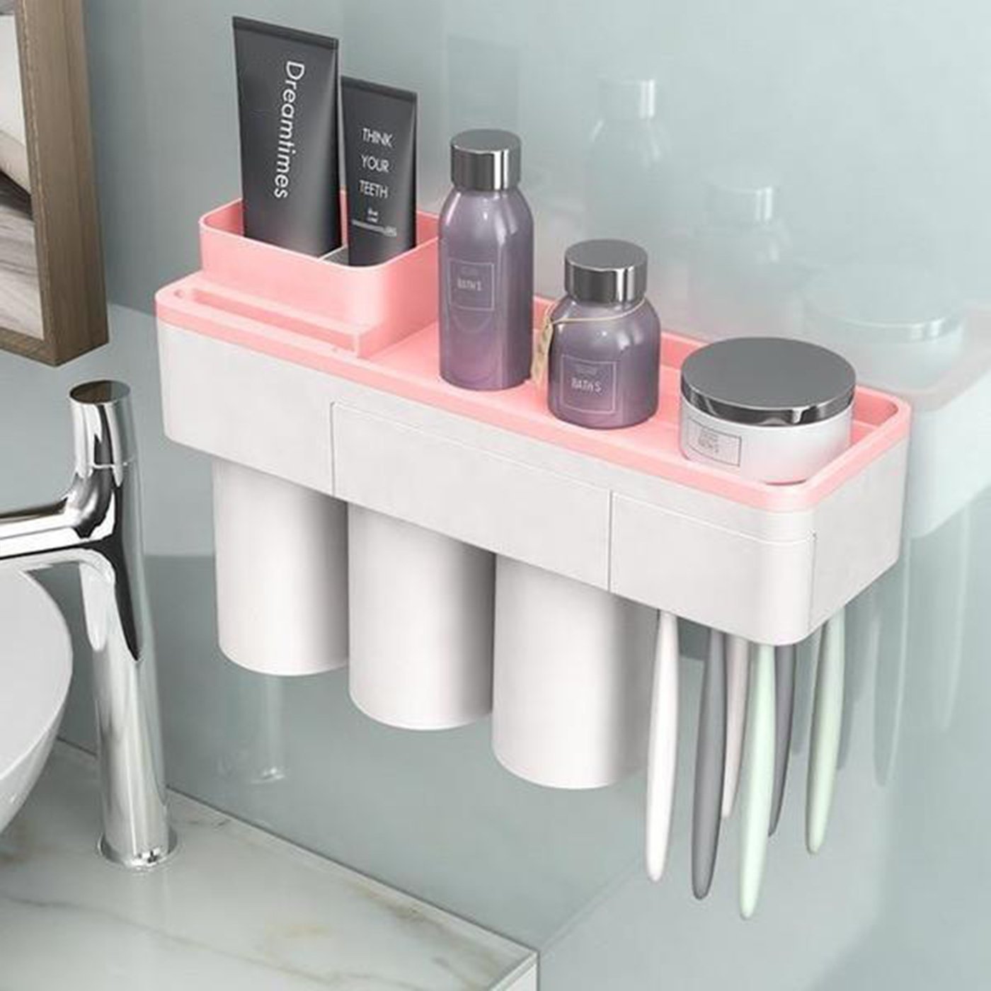 Easy Install Bathroom Toiletry Organizer Set