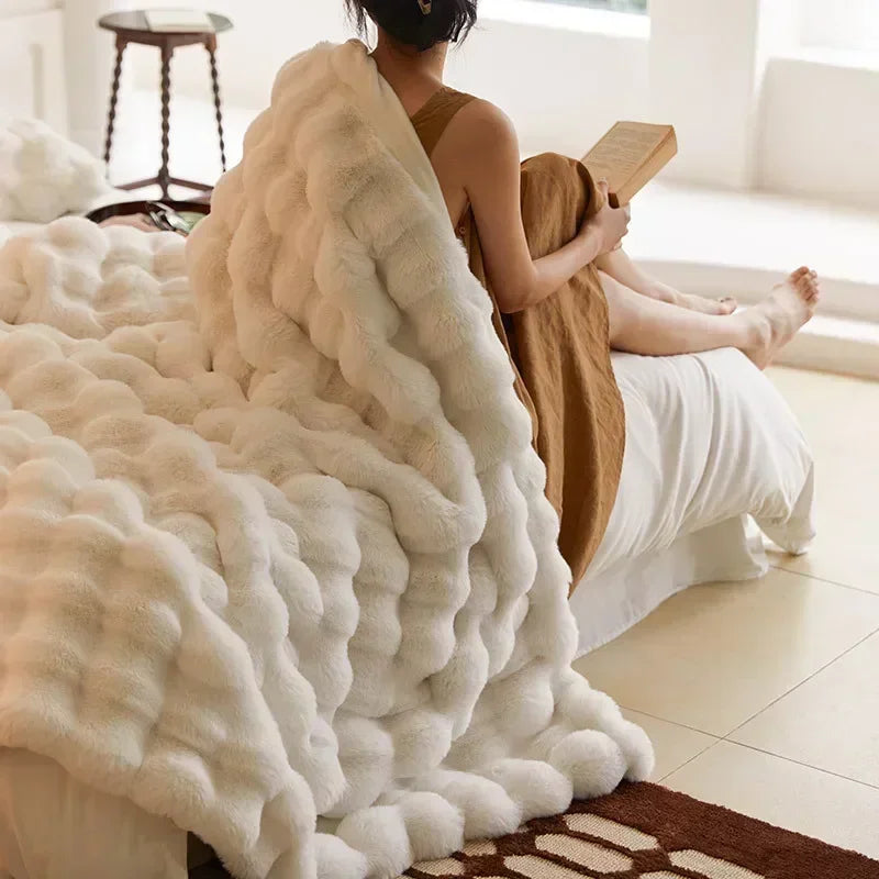 Plush Ultra Soft Throw Blanket for Bed and Sofa - Luxicro