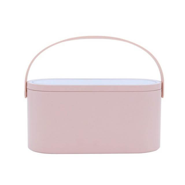 Compact Travel Makeup Case with LED Light