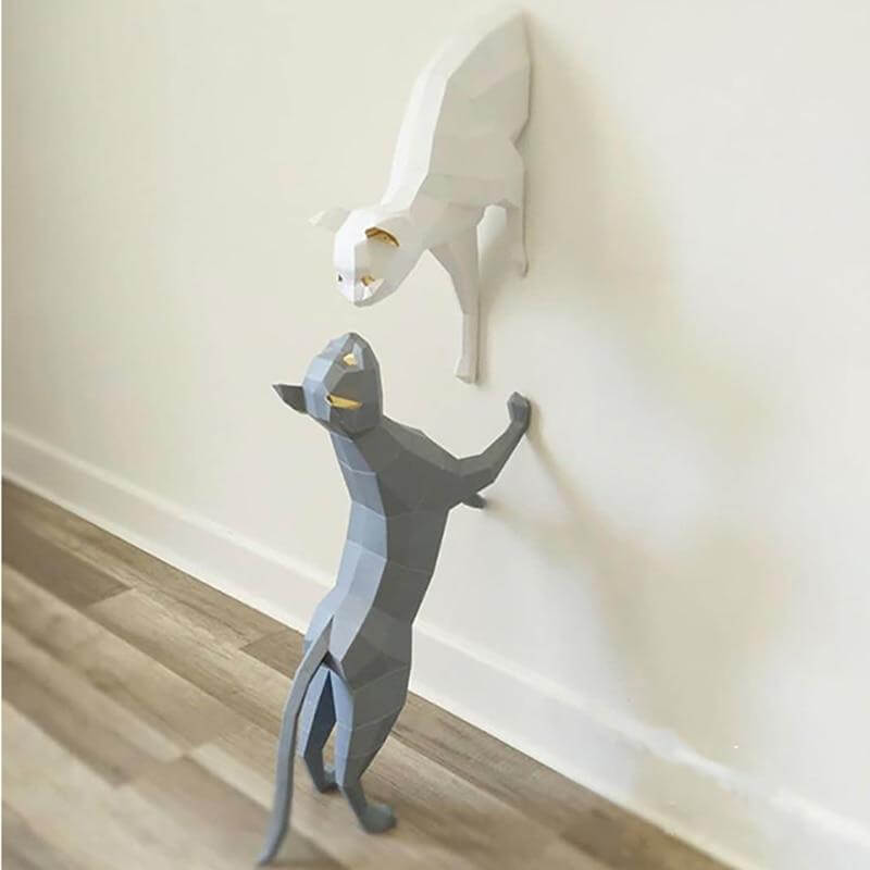 Cozy Wood Cat Shelter Decor