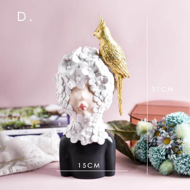 Beautiful Woman Figurine Decor Statue