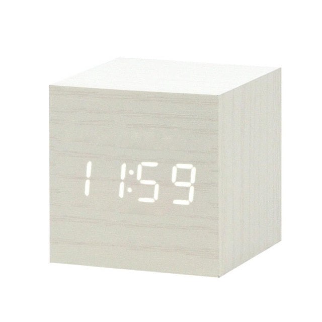Smart LED Digital Alarm Clock with USB Charging