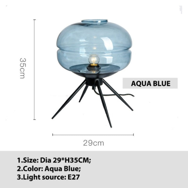 Classic Round Glass Table Light