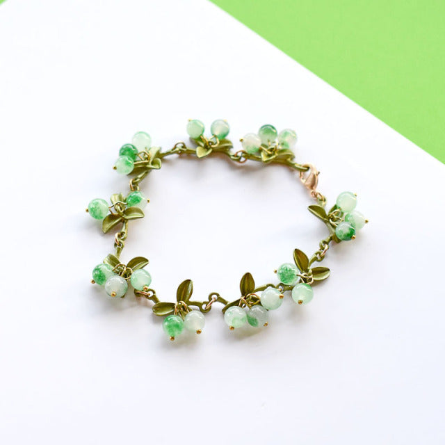 Vintage Floral Charm Bracelet - Luxicro