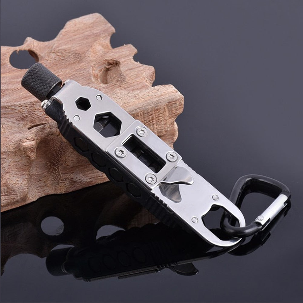 Compact MultiTool Keychain Survival Kit - Luxicro