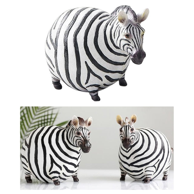Cute Zoo Zebra Home Decor Figures