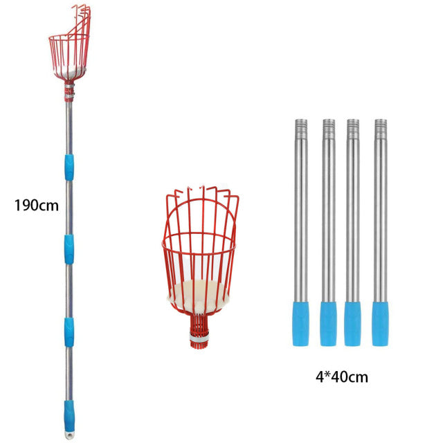Long Handled Garden Fruit Picker