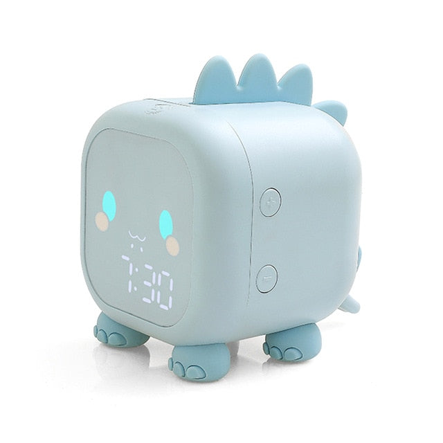 Colorful Kids Dinosaur Night Light Alarm Clock - Luxicro