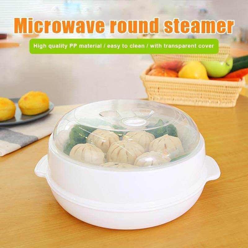 Quick Food Steamer Container with Secure Lid - Luxicro