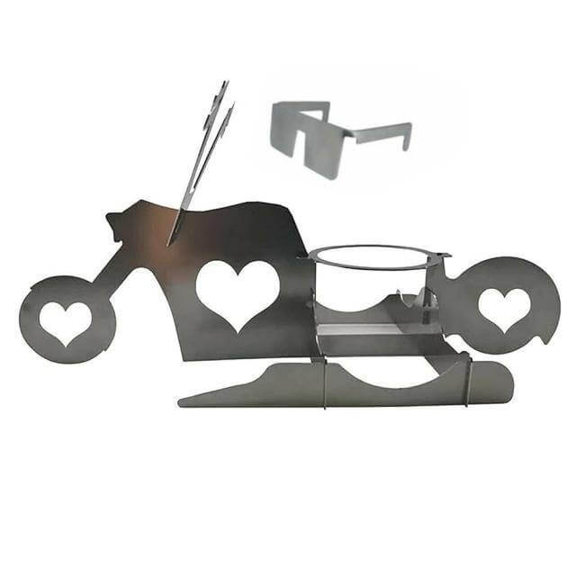 Compact Outdoor Chicken Grill Rack Stand