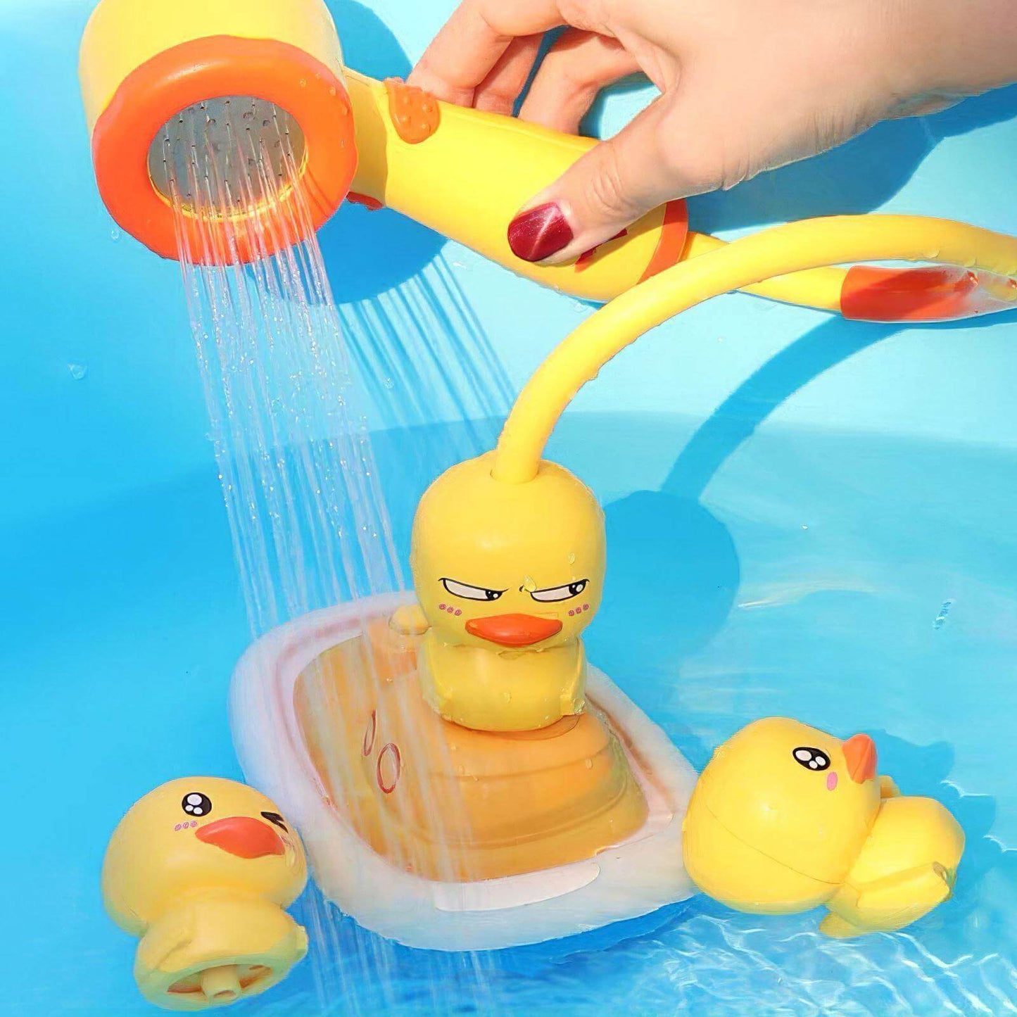 Colorful Rubber Duckie Water Sprayer - Luxicro