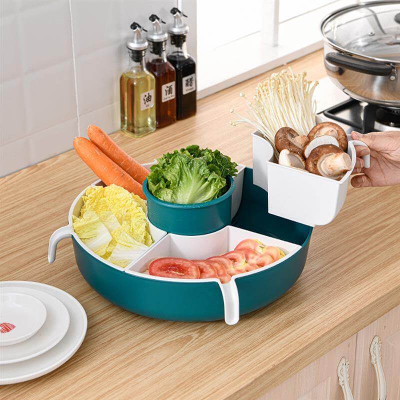 Space Saving Folding Colander Serving Bowl - Luxicro