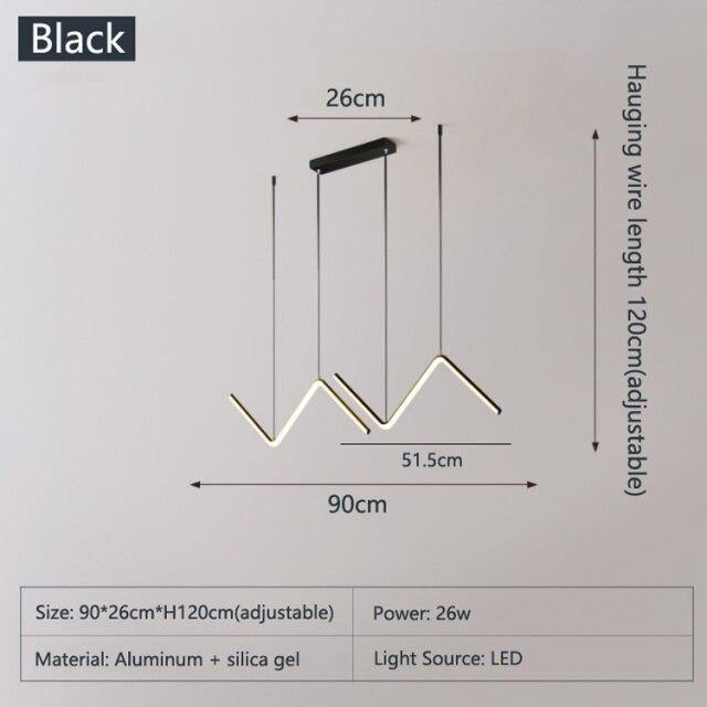 Modern Angular LED Hanging Lights