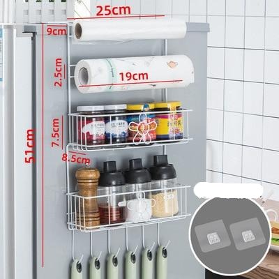 Compact Refrigerator Storage Shelf Organizer