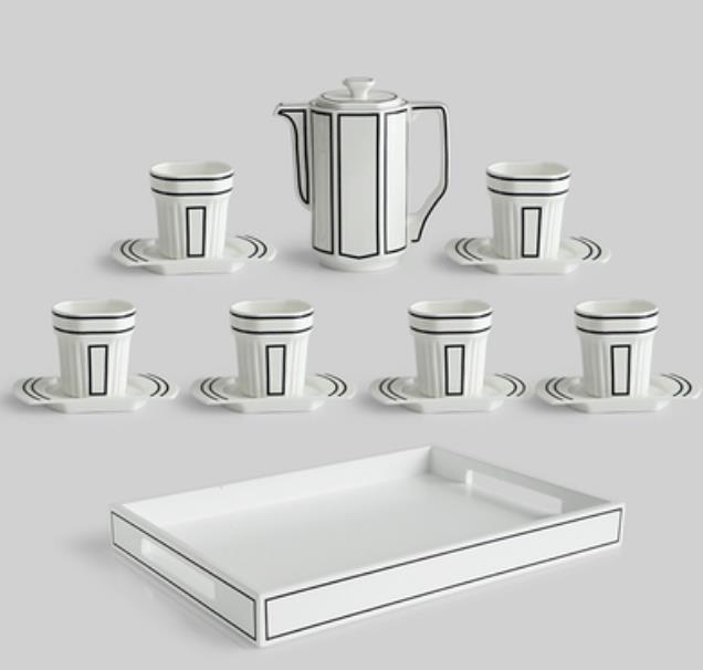 Classic Oriental Style Coffee Cup Set
