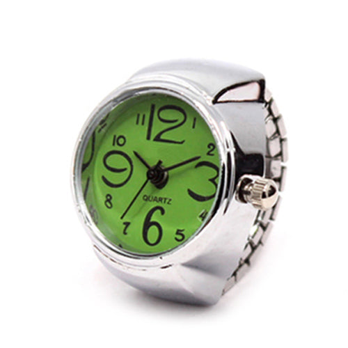 Stylish Quartz Metal Watch Ring - Luxicro