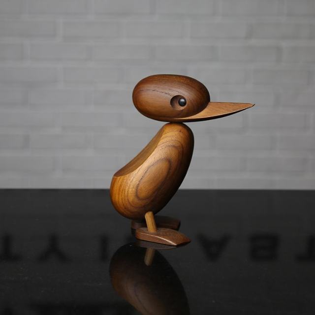 Classic Handcrafted Wooden Duck Figurine