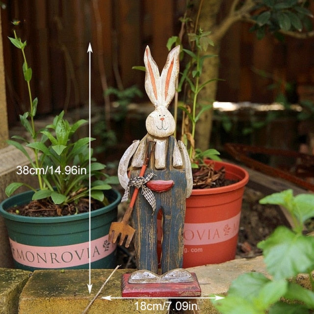 Cute Easter Rabbit Yard Ornament