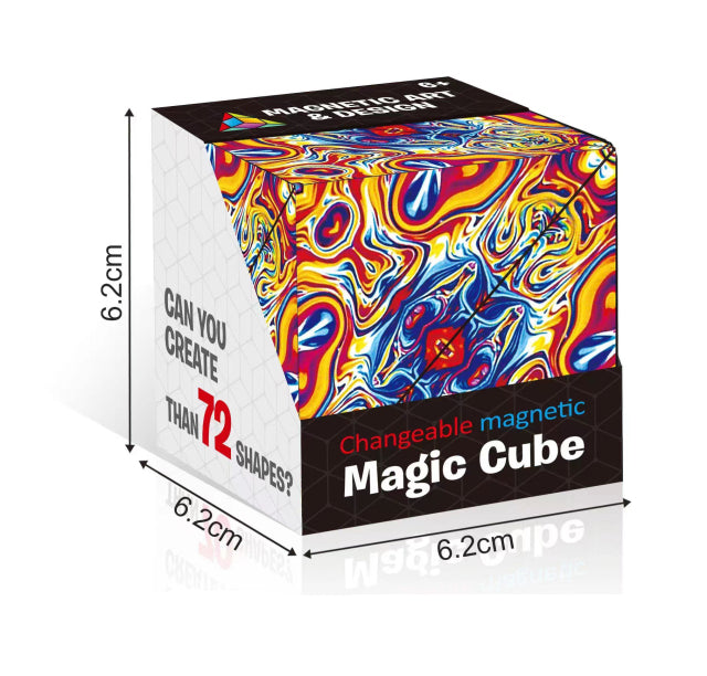Relaxing Fidget Magnetic Puzzle Cube - Luxicro