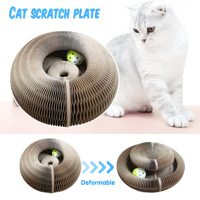 Collapsible Cat Scratcher Board Toy - Luxicro