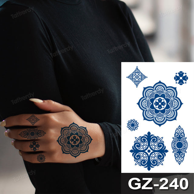 Vibrant Fun Temporary Tribal Tattoos